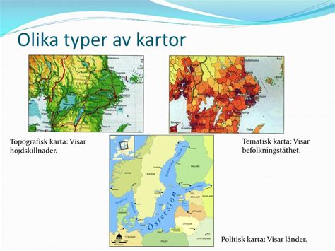 Olika typer av kartor